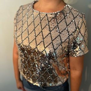 Francesca’s Sequin Top xl